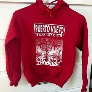 Puerto Nuevo Red Hoodie Sweater